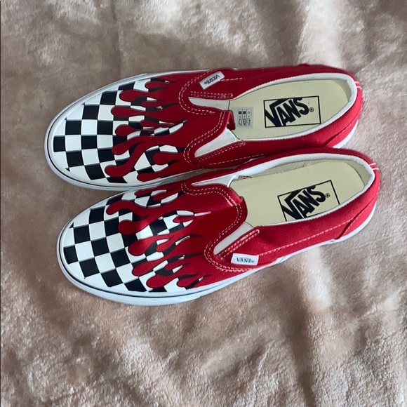 drippy red vans